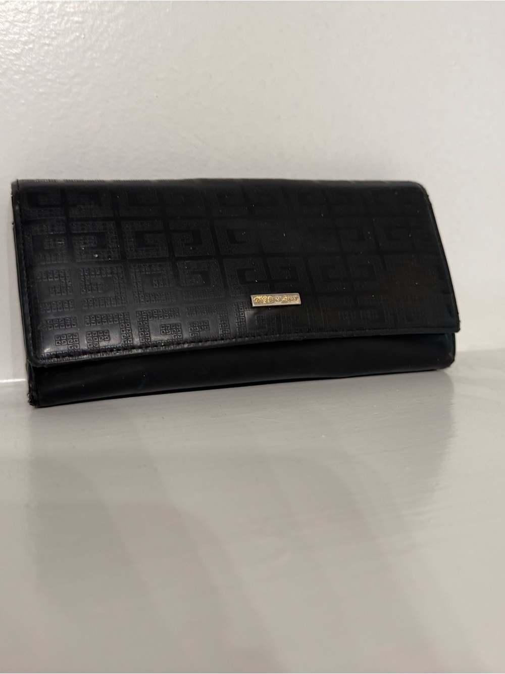 90s Y2K Vintage Givenchy Rare Black Women's Wallet Clutch Authentic